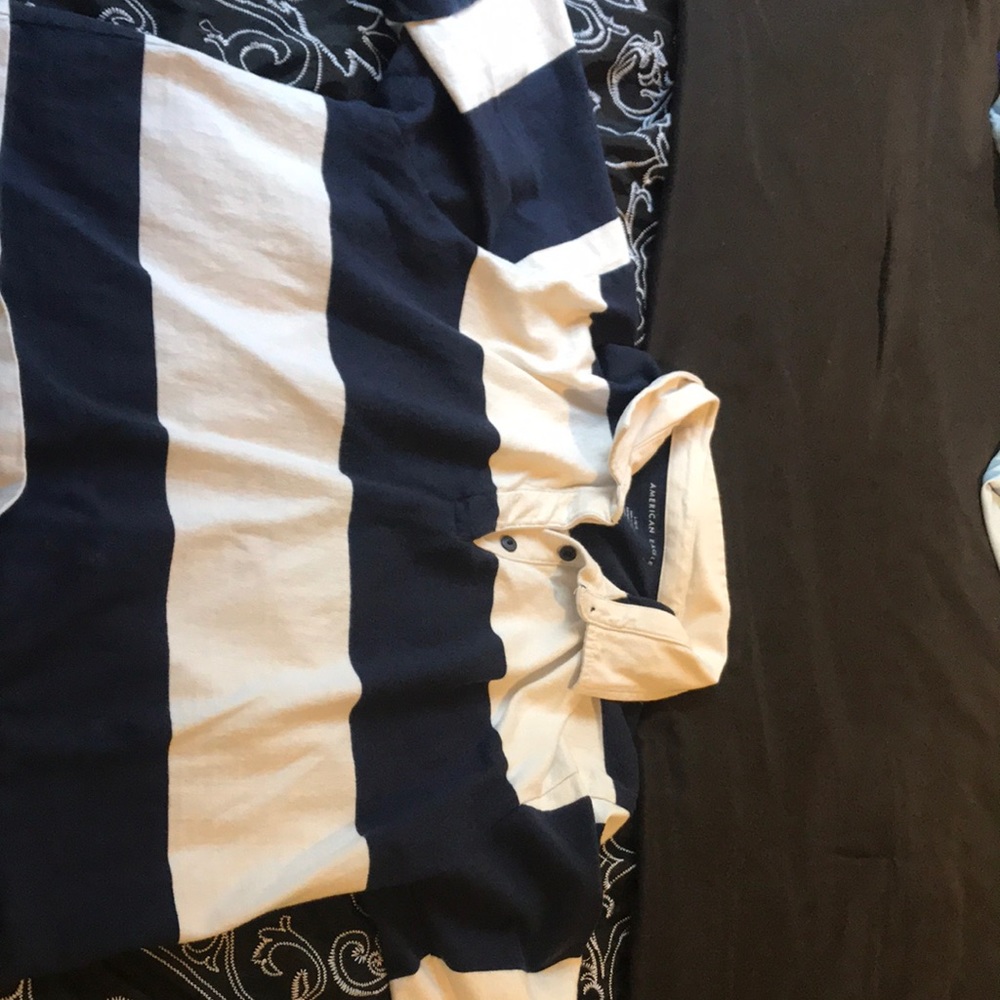 Cropped polo shirt